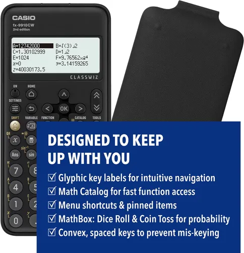 Vista 9 de Casio FX-9910CW-W-IT Calculadora científica