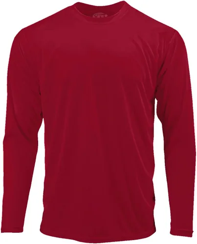 Vista 25 de DRI-Equip - Camisas de manga larga para deporte, disipa la humedad. Blanco