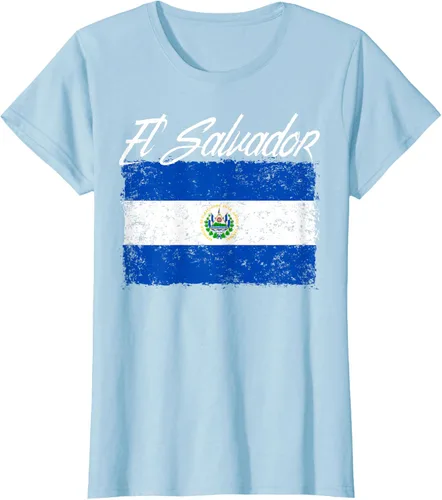 Vista 27 de Camiseta Salvadoreña Bandera El Salvador