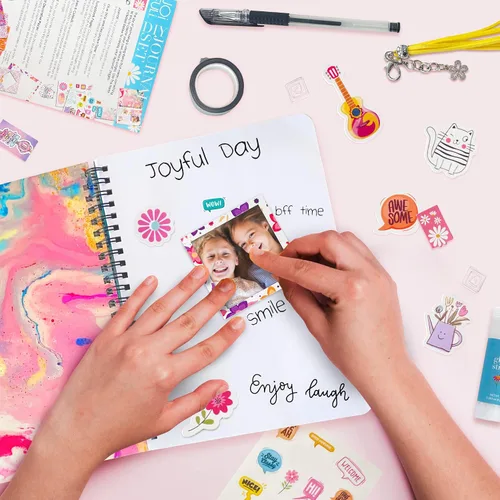 Vista 5 de JOiFULi Conjunto de Diario DIY para Regalos de Niñas de 8 9 10 11 12 13 Años y Más