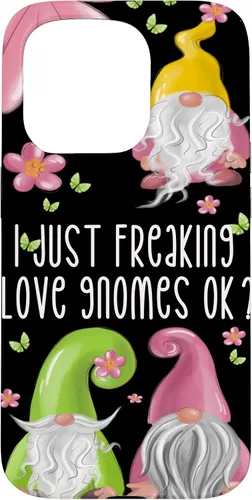 Vista 14 de Funda de gnomo floral de primavera para mujeres y niñas, lindo diseño de gnomos de verano para iPhone 17