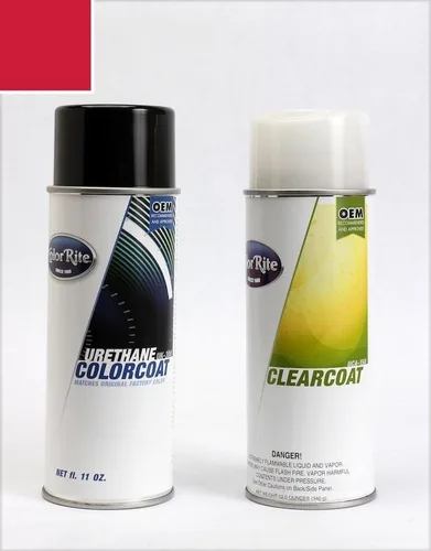 Vista 268 de Aerosol para pintura de retoque automotriz Dodge Stratus - Capa transparente metálica de acero plateado A4/DA4 - Paquete todo incluido
