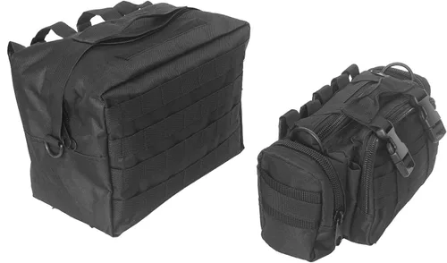 Vista 5 de Hooke Road - Bolsas de almacenamiento para portón trasero Wrangler y kit organizador de carga trasera para Jeep JK Wrangler y Unlimited 2007-2018