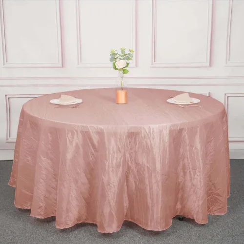 Vista 51 de Tableclothsfactory Mantel rectangular de tafetán arrugado de acordeón azul polvoriento, de 60 x 102 pulgadas, perfecto para ceremonias de boda