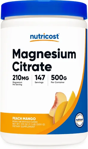 Vista 7 de Nutricost - Polvo de Glicinato de Magnesio (250 Gramos) (Sin Sabor)