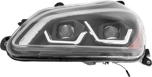 Vista 15 de Garage-Pro Bombillas LED para faros delanteros del lado del pasajero para Kenworth T880 2014-2022, carcasa negra, faros LED que reemplazan a #