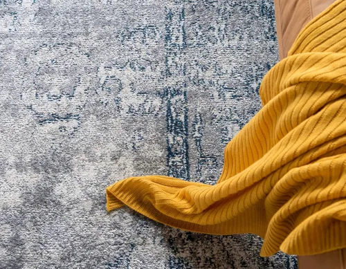 Vista 8 de Unique Loom Sumter Collection Edmunds - Alfombra de área (2 pies x 6 pies, gris/marfil)