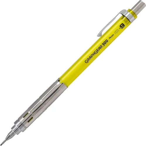 Vista 12 de Pentel GraphGear 300 - Lápiz mecánico, caja de 12 lápices, color negro, 0.028 in