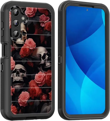 Vista 17 de Funda para Galaxy A15 5G, cuerpo completo, protección contra caídas, a prueba de polvo, resistente de 3 capas, militar, resistente, duradera