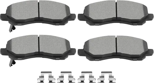 Vista 13 de SCITOO Juego de pastillas de freno semimetálicas delanteras D412 para Chevrolet Camaro 1988-1991, Chevrolet Corvette 1988-1996, Pontiac Firebird