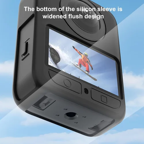 Vista 4 de Funda de silicona para DJJ Osmo 360 con protector de pantalla (paquete de 3), color negro para DJJ Osmo 360