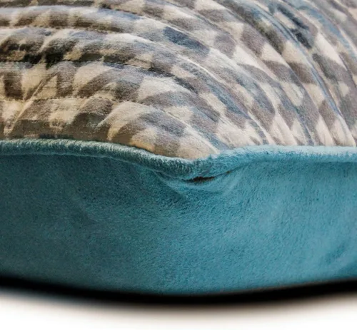 Vista 61 de The HomeCentric Funda de almohada con cremallera, funda de cojín azul de 12 x 12 pulgadas, funda de cojín de algodón bordado para sofá, diseño