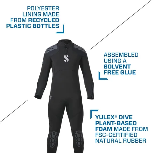 Vista 3 de SCUBAPRO Everflex Yulex - Vaporizador de buceo, para hombre, 7,5/0.197 in