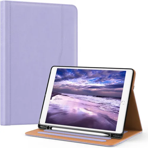 Vista 17 de OKP Funda para iPad de 9ª generación 2021/8ª generación 2020/7ª generación 2019 de 10.2 pulgadas, funda con visión multiángulo, cuero PU con soporte