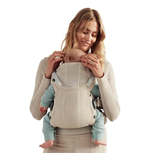 Vista 21 de BabyBjörn Portabebés Harmony, Antracita, Malla 3D Portabebés ergonómico 3-en-1; Posiciones soportadas para recién nacido, boca dentro, boca fuera