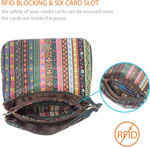 Vista 4 de MINICAT Bolsos cruzados pequeños con bolsillos espaciosos para teléfono celular, monederos para mujer