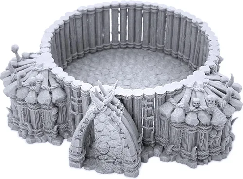 Vista 3 de The Witch Temple by Printable Scenery, 3D Impreso RPG Scenery y Wargame Terrain 1.102 in Miniaturas
