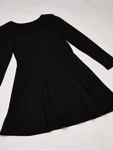 Vista 4 de The Children's Place Girls' and Toddler Solid Long Sleeve Skater Dress