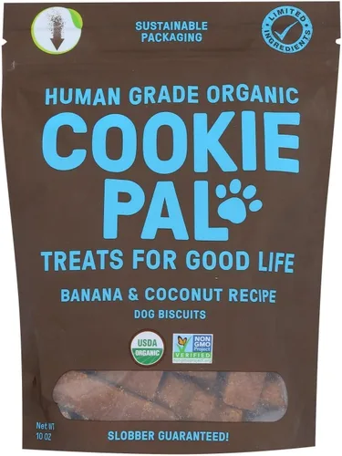 Vista 9 de Galletas orgánicas de mantequilla de maní para perros Cookie Pal, 10 onzas (paquete de 1)