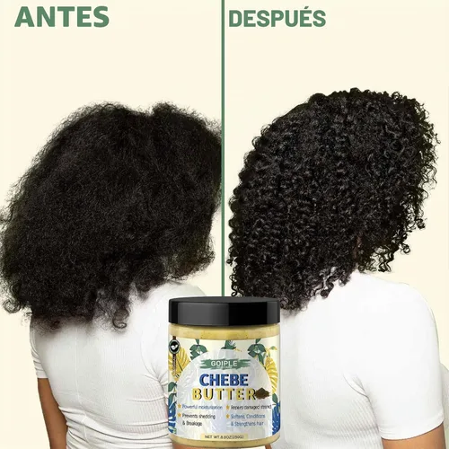 Vista 5 de WOZUTUNT 8.8 oz Mantequilla de Chebe para el Crecimiento, Engrosamiento y Humectación del Cabello - Mantequilla de Crema para el Cabello de Alta