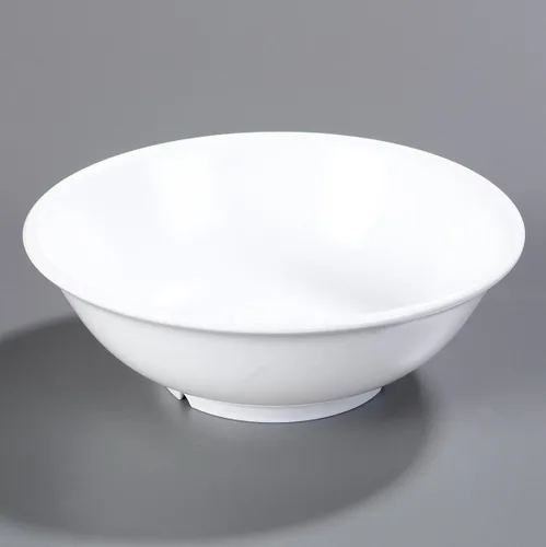 Vista 6 de Carlisle FoodService Products Cuenco de plástico reutilizable con pies para el hogar y el restaurante, melamina, 36 onzas, color blanco
