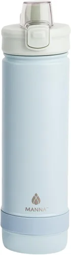 Vista 26 de Manna Botella de acero inoxidable con tapa de bloqueo a presión y boquilla para sorber - 16 onzas - Blazer Powder Coat