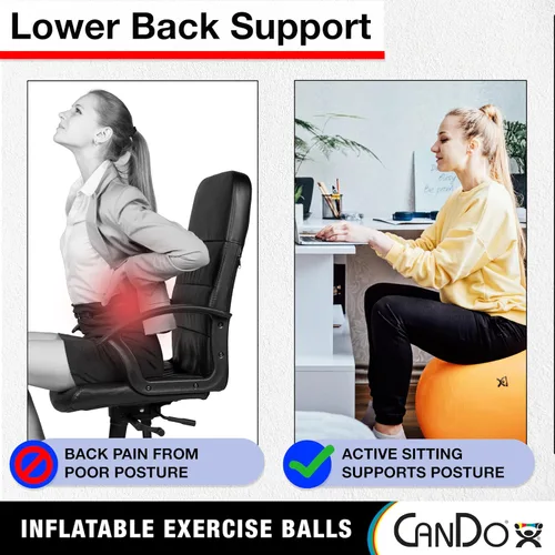 Vista 4 de CanDo Inflatable Exercise Stability Balls