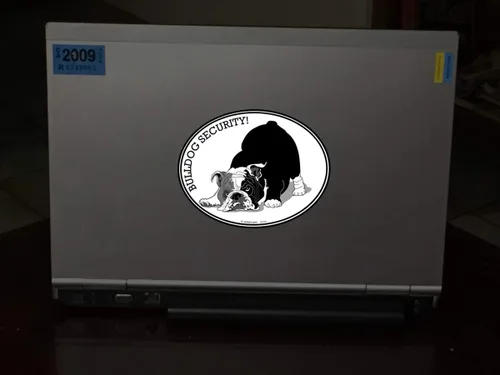 Vista 3 de BULLDOG SECURITY - Calcomanías para ventana de automóvil, diseño de bulldogs ingleses, regalo