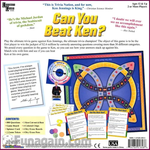 Vista 2 de University Games ¿Puedes vencer a Ken? Juego de mesa