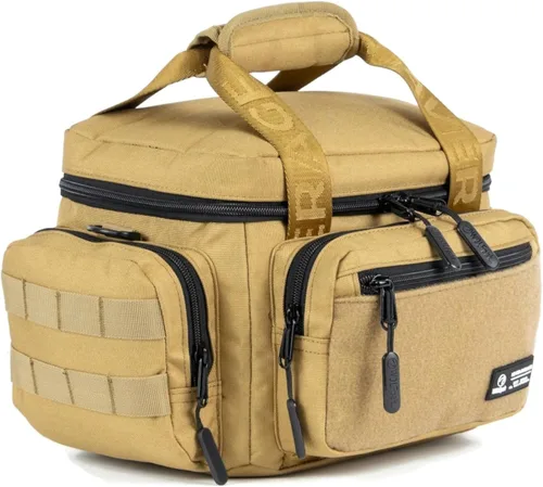 Vista 2 de WOLFpak 9L Mini Bolsa Táctica para Almuerzo - Bolsa Termo Resistente al Agua de 1000D, Aislada, Múltiples Bolsillos, Panel MOLLE y de Parches, Ideal