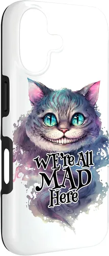 Vista 3 de Cheshire cat We're All MAD Here Alicia in Wonderland - Carcasa para iPhone 17