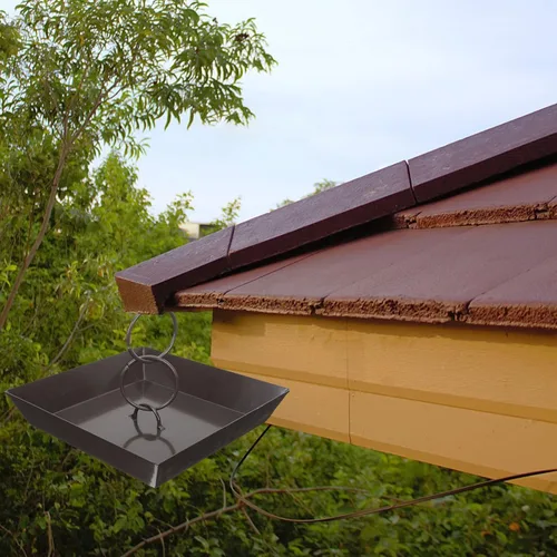 Vista 7 de Balcón de lavabo de cadena de lluvia para drenaje elegante del hogar, fácil de instalar, diseño limpio para su uso