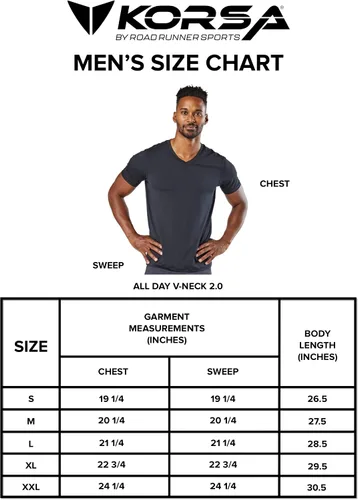 Vista 6 de KORSA - Cuello en V 2.0 para hombre, ligero, absorbe la humedad, capa base, para correr, Gris jaspeado