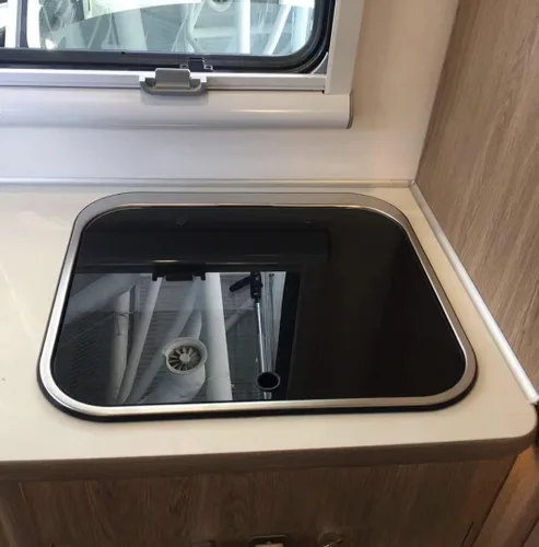 Vista 3 de Fregadero de cocina y bar de 17 pulgadas de montaje inferior para autocaravana, estación de trabajo, cuenco individual, lavabo para lavado de manos
