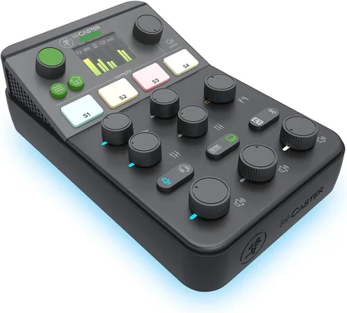 Vista 2 de Mackie M-Caster Studio - Mezclador de transmisión en vivo para escritorio, color negro