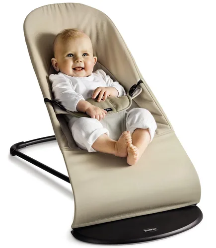 Vista 8 de BabyBjörn Bouncer Balance Soft, Algodón, Caqui/Beige Khaki/Beige
