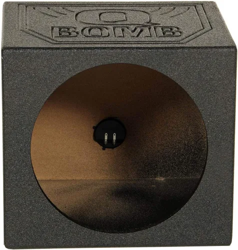 Vista 4 de QPower 12 Pulgadas Caja de Subwoofer Sellada Individual, Caja de Audio para Coche, QBOMB
