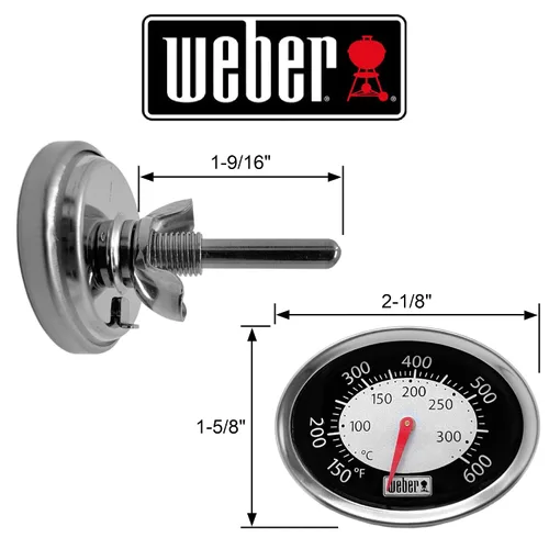 Vista 2 de Weber 60070 - Termómetro ovalado Q original