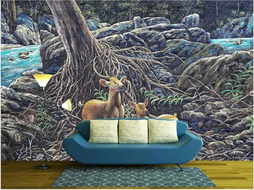 Vista 10 de wall26 - Mural adhesivo decorativo para pared (tamaño grande), WMR-WP-X-DD51-66x24x4 obra de arte 01