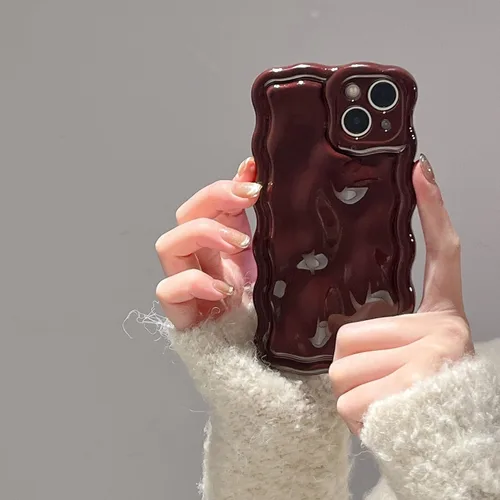 Vista 38 de FABSPARK Funda para iPhone 11, Patrón de Burbujas de Meteorito 3D Electrochapado Galvanizado con Brillos Marco Ondulado Rizado Funda Brillante, TPU