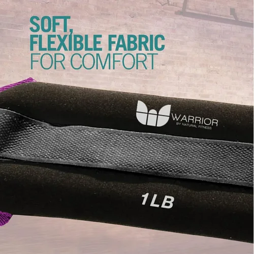 Vista 4 de Warrior - Par de pesas de tobillo y muñeca de longitud ajustable para ejercicio de brazos y piernas, aeróbicos, caminar, correr, fisioterapia