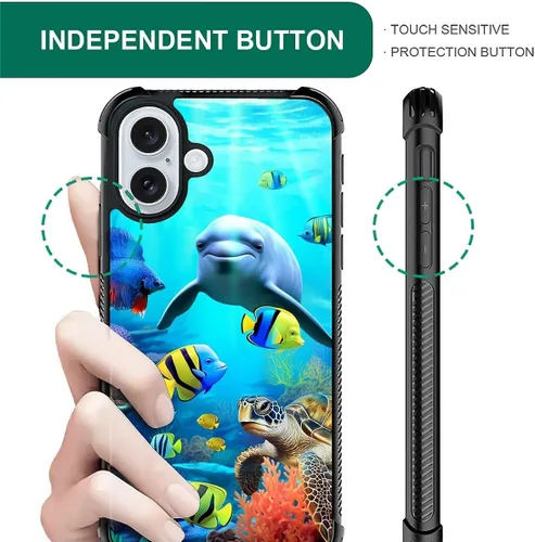 Vista 141 de Funda compatible con iPhone 15, diseño de elefantes africanos, diseño increíble a prueba de golpes, antiarañazos, carcasa trasera de policarbonato