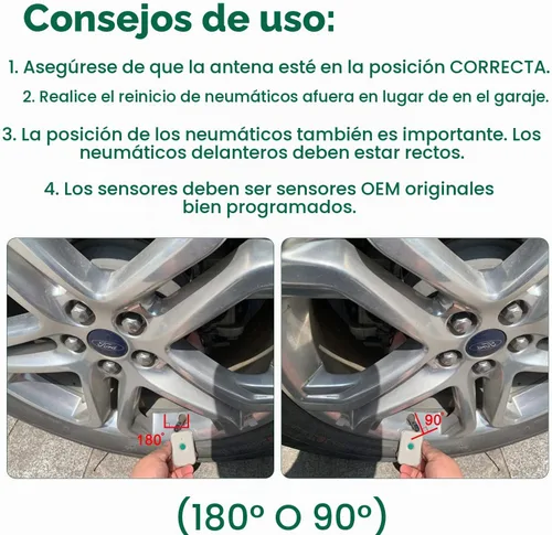 Vista 6 de JDIAG Herramienta de Sensor TPMS, Herramienta de Reaprendizaje TPMS para F150 Sensor de Reseteo Automático de TPMS Programación de Herramientas