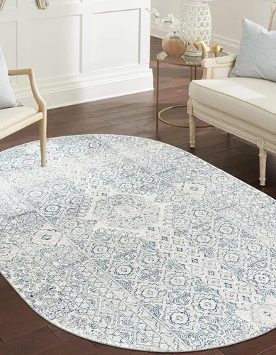 Vista 11 de Unique Loom Newport Collection - Alfombra Chepstow (Runner 2' 0" x 3' 11", gris/marfil)