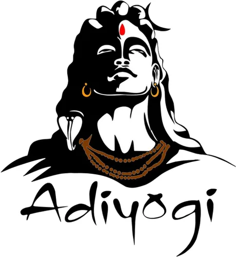 Vista 2 de Rangoli Big Shiva - Vinilo decorativo para pared, 19.7 x 27.6 in, 1 unidad
