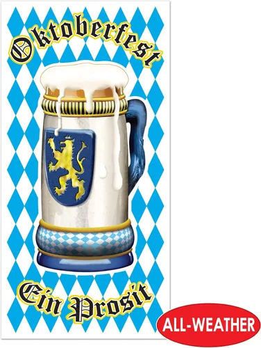Vista 3 de Beistle Cubierta de puerta Oktoberfest, 30 por 5 pies