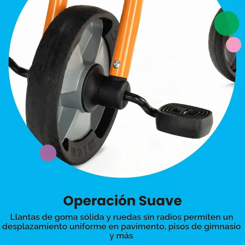 Vista 9 de Childcraft - Triciclo 1398980, altura del asiento de 12 pulgadas, naranja