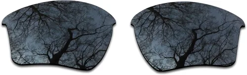 Vista 2 de 2 pares de lentes polarizadas de repuesto para Oakley Half Jacket 2.0 XL, negro y azul hielo