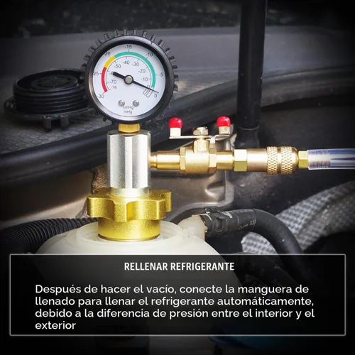 Vista 7 de JIFETOR Sistema de enfriamiento universal Tipo de vacío Kit de herramientas Estuche negro