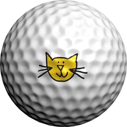 Vista 8 de Golfdotz - Marcadores de pelotas de golf novedosos que cumplen con las reglas de la USGA, calcomanías de pelotas de golf para marcar pelotas, no más